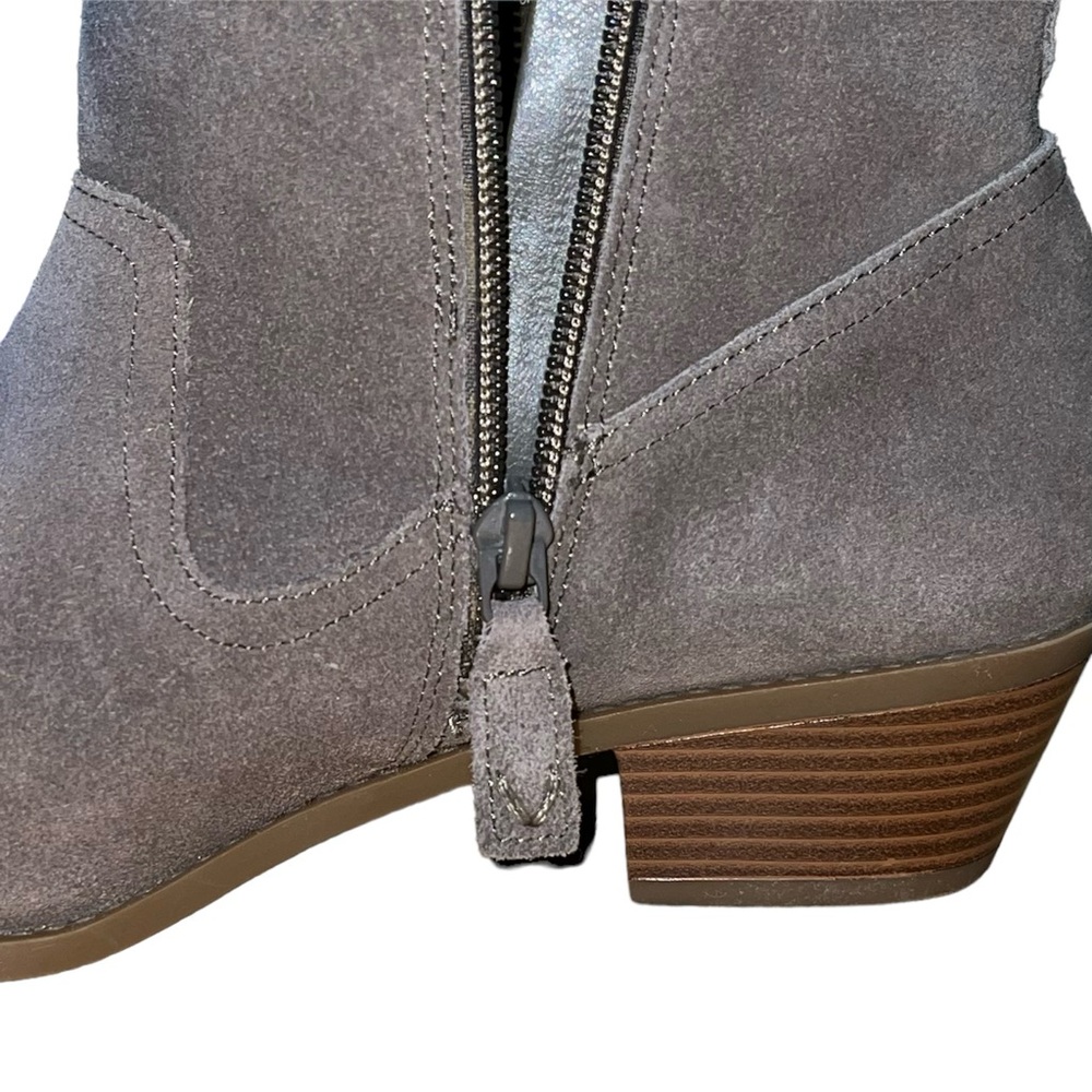 Vionic Women’s Suede Chelsea Boots Size 9.5 Ankle Dark Taupe Vera - Picture 6 of 8